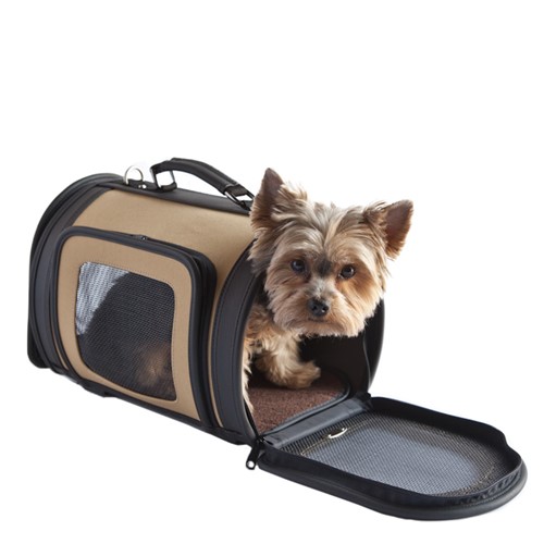 Kelle Carrier in Tan & Black wooflink, susan lanci, dog clothes, small dog clothes, urban pup, pooch outfitters, dogo, hip doggie, doggie design, small dog dress, pet clotes, dog boutique. pet boutique, bloomingtails dog boutique, dog raincoat, dog rain coat, pet raincoat, dog shampoo, pet shampoo, dog bathrobe, pet bathrobe, dog carrier, small dog carrier, doggie couture, pet couture, dog football, dog toys, pet toys, dog clothes sale, pet clothes sale, shop local, pet store, dog store, dog chews, pet chews, worthy dog, dog bandana, pet bandana, dog halloween, pet halloween, dog holiday, pet holiday, dog teepee, custom dog clothes, pet pjs, dog pjs, pet pajamas, dog pajamas,dog sweater, pet sweater, dog hat, fabdog, fab dog, dog puffer coat, dog winter jacket, dog col