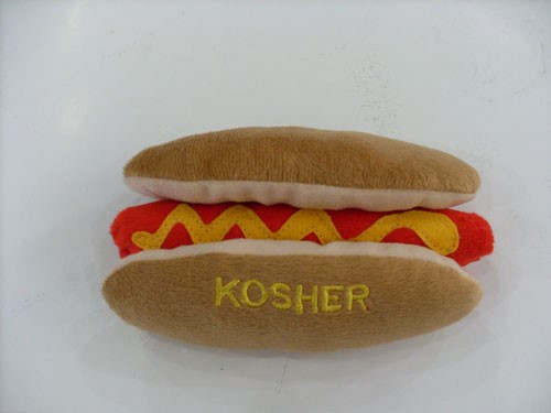 Kosher Hot Dog Dog Toy  Roxy & Lulu, wooflink, susan lanci, dog clothes, small dog clothes, urban pup, pooch outfitters, dogo, hip doggie, doggie design, small dog dress, pet clotes, dog boutique. pet boutique, bloomingtails dog boutique, dog raincoat, dog rain coat, pet raincoat, dog shampoo, pet shampoo, dog bathrobe, pet bathrobe, dog carrier, small dog carrier, doggie couture, pet couture, dog football, dog toys, pet toys, dog clothes sale, pet clothes sale, shop local, pet store, dog store, dog chews, pet chews, worthy dog, dog bandana, pet bandana, dog halloween, pet halloween, dog holiday, pet holiday, dog teepee, custom dog clothes, pet pjs, dog pjs, pet pajamas, dog pajamas,dog sweater, pet sweater, dog hat, fabdog, fab dog, dog puffer coat, dog winter ja