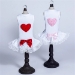 Lace Puff Heart Dress in Red, Pink & Hot Pink - hello-puffheart