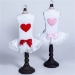 Lace Puff Heart Dress in Red, Pink & Hot Pink - hello-puffheart