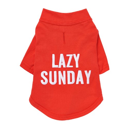 Lazy Sunday - Dog T-Shirt  wooflink, susan lanci, dog clothes, small dog clothes, urban pup, pooch outfitters, dogo, hip doggie, doggie design, small dog dress, pet clotes, dog boutique. pet boutique, bloomingtails dog boutique, dog raincoat, dog rain coat, pet raincoat, dog shampoo, pet shampoo, dog bathrobe, pet bathrobe, dog carrier, small dog carrier, doggie couture, pet couture, dog football, dog toys, pet toys, dog clothes sale, pet clothes sale, shop local, pet store, dog store, dog chews, pet chews, worthy dog, dog bandana, pet bandana, dog halloween, pet halloween, dog holiday, pet holiday, dog teepee, custom dog clothes, pet pjs, dog pjs, pet pajamas, dog pajamas,dog sweater, pet sweater, dog hat, fabdog, fab dog, dog puffer coat, dog winter jacket, dog col