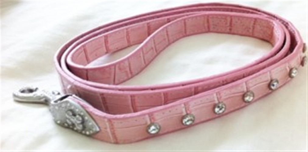 Leather Rhinestone Dog Lead - Pink dog bowls,susan lanci, puppia,wooflink, luxury dog boutique,tonimari,pet clothes, dog clothes, puppy clothes, pet store, dog store, puppy boutique store, dog boutique, pet boutique, puppy boutique, Bloomingtails, dog, small dog clothes, large dog clothes, large dog costumes, small dog costumes, pet stuff, Halloween dog, puppy Halloween, pet Halloween, clothes, dog puppy Halloween, dog sale, pet sale, puppy sale, pet dog tank, pet tank, pet shirt, dog shirt, puppy shirt,puppy tank, I see spot, dog collars, dog leads, pet collar, pet lead,puppy collar, puppy lead, dog toys, pet toys, puppy toy, dog beds, pet beds, puppy bed,  beds,dog mat, pet mat, puppy mat, fab dog pet sweater, dog sweater, dog winter, pet winter,dog raincoat, pet raincoat,