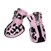 Leopard Print Dog Boots-Pink - DSD-bootsP-V4M