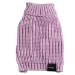 Lilac Knit Turtleneck Dog Sweater - lb-lilac-sweater