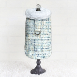 Limited Edition Annabella Coat in Sky annabella coat, pet stores near me, dog boutiques near me, annabella coat, new designs, dog coat, pet coat, dog winter coat, pet winter coat, fashion coat, dog tweed, dig handmade, pet tweed, small dog coat, small pet coat,dog harness, pet harness, dog, pet, dog boutique, pet boutique, sale dogs, pet sale, dog store, pet store, doggie couture, bloomingtails dog boutique, new dog designs, new pet design, chanel harness, chanel pet harness, chanel dog harness, dog spring designs, harness sale, harness clearance, hello doggie