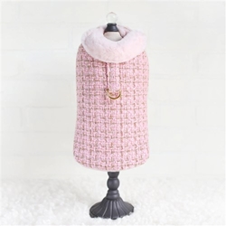 Limited Edition Chanel Tweed Coat in Pink dog coat, pet coat, dog winter coat, pet winter coat, fashion coat, dog tweed, dig handmade, pet tweed, small dog coat, small pet coat,dog harness, pet harness, dog, pet, dog boutique, pet boutique, sale dogs, pet sale, dog store, pet store, doggie couture, bloomingtails dog boutique, new dog designs, new pet design, chanel harness, chanel pet harness, chanel dog harness, dog spring designs, harness sale, harness clearance, hello doggie