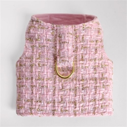 Limited Edition Chanel Tweed Harness in Pink dog harness, pet harness, dog, pet, dog boutique, pet boutique, sale dogs, pet sale, dog store, pet store, doggie couture, bloomingtails dog boutique, new dog designs, new pet design, chanel harness, chanel pet harness, chanel dog harness, dog spring designs, harness sale, harness clearance, hello doggie