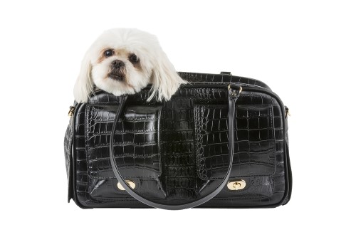 Marlee Carrier in Black Croco wooflink, susan lanci, dog clothes, small dog clothes, urban pup, pooch outfitters, dogo, hip doggie, doggie design, small dog dress, pet clotes, dog boutique. pet boutique, bloomingtails dog boutique, dog raincoat, dog rain coat, pet raincoat, dog shampoo, pet shampoo, dog bathrobe, pet bathrobe, dog carrier, small dog carrier, doggie couture, pet couture, dog football, dog toys, pet toys, dog clothes sale, pet clothes sale, shop local, pet store, dog store, dog chews, pet chews, worthy dog, dog bandana, pet bandana, dog halloween, pet halloween, dog holiday, pet holiday, dog teepee, custom dog clothes, pet pjs, dog pjs, pet pajamas, dog pajamas,dog sweater, pet sweater, dog hat, fabdog, fab dog, dog puffer coat, dog winter jacket, dog col