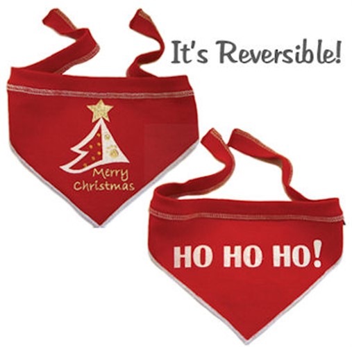 Merry Christmas Dog Scarf - Reversible  dog bowls,susan lanci, puppia,wooflink, luxury dog boutique,tonimari,pet clothes, dog clothes, puppy clothes, pet store, dog store, puppy boutique store, dog boutique, pet boutique, puppy boutique, Bloomingtails, dog, small dog clothes, large dog clothes, large dog costumes, small dog costumes, pet stuff, Halloween dog, puppy Halloween, pet Halloween, clothes, dog puppy Halloween, dog sale, pet sale, puppy sale, pet dog tank, pet tank, pet shirt, dog shirt, puppy shirt,puppy tank, I see spot, dog collars, dog leads, pet collar, pet lead,puppy collar, puppy lead, dog toys, pet toys, puppy toy, dog beds, pet beds, puppy bed,  beds,dog mat, pet mat, puppy mat, fab dog pet sweater, dog sweater, dog winter, pet winter,dog raincoat, pet raincoat