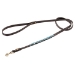 Mini Beads Collar & Lead - Brown Turquoise - dsh-brownturquoise