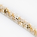 Mini Beads Collar & Lead - White Pearl & Rose Quartz - dsh-minibeadswhite