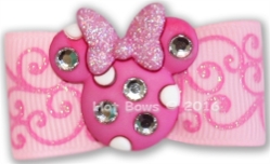 Dog Bows - Minnie in Pink Dog Hair Bow  puppy bed,  beds,dog mat, pet mat, puppy mat, fab dog pet sweater, dog swepet clothes, dog clothes, puppy clothes, pet store, dog store, puppy boutique store, dog boutique, pet boutique, puppy boutique, Bloomingtails, dog, small dog clothes, large dog clothes, large dog costumes, small dog costumes, pet stuff, Halloween dog, puppy Halloween, pet Halloween, clothes, dog puppy Halloween, dog sale, pet sale, puppy sale, pet dog tank, pet tank, pet shirt, dog shirt, puppy shirt,puppy tank, I see spot, dog collars, dog leads, pet collar, pet lead,puppy collar, puppy lead, dog toys, pet toys, puppy toy, dog beds, pet beds, puppy bed,  beds,dog mat, pet mat, puppy mat, fab dog pet sweater, dog sweater, dog winter, pet winter,dog raincoat, pet rain