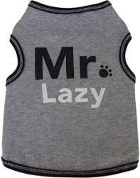 Mr. Lazy Dog Tank Shirt   dog bowls,susan lanci, puppia,wooflink, luxury dog boutique,tonimari,pet clothes, dog clothes, puppy clothes, pet store, dog store, puppy boutique store, dog boutique, pet boutique, puppy boutique, Bloomingtails, dog, small dog clothes, large dog clothes, large dog costumes, small dog costumes, pet stuff, Halloween dog, puppy Halloween, pet Halloween, clothes, dog puppy Halloween, dog sale, pet sale, puppy sale, pet dog tank, pet tank, pet shirt, dog shirt, puppy shirt,puppy tank, I see spot, dog collars, dog leads, pet collar, pet lead,puppy collar, puppy lead, dog toys, pet toys, puppy toy, dog beds, pet beds, puppy bed,  beds,dog mat, pet mat, puppy mat, fab dog pet sweater, dog sweater, dog winter, pet winter,dog raincoat, pet raincoat