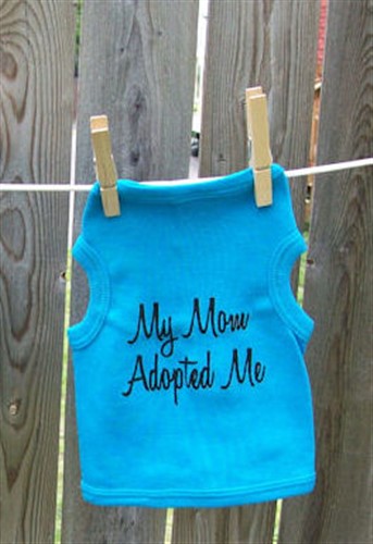 My Mom Adopted Me Dog Shirt - Black Only wooflink, susan lanci, dog clothes, small dog clothes, urban pup, pooch outfitters, dogo, hip doggie, doggie design, small dog dress, pet clotes, dog boutique. pet boutique, bloomingtails dog boutique, dog raincoat, dog rain coat, pet raincoat, dog shampoo, pet shampoo, dog bathrobe, pet bathrobe, dog carrier, small dog carrier, doggie couture, pet couture, dog football, dog toys, pet toys, dog clothes sale, pet clothes sale, shop local, pet store, dog store, dog chews, pet chews, worthy dog, dog bandana, pet bandana, dog halloween, pet halloween, dog holiday, pet holiday, dog teepee, custom dog clothes, pet pjs, dog pjs, pet pajamas, dog pajamas,dog sweater, pet sweater, dog hat, fabdog, fab dog, dog puffer coat, dog winter jacket, dog col
