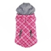 NEW Weekender Dog Sweatshirt - Pink and White Plaid - dd-pink weekender