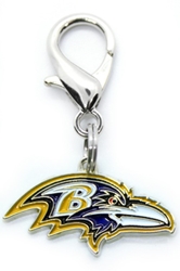NFL Dog Charm - Baltimore Ravens Roxy & Lulu, wooflink, susan lanci, dog clothes, small dog clothes, urban pup, pooch outfitters, dogo, hip doggie, doggie design, small dog dress, pet clotes, dog boutique. pet boutique, bloomingtails dog boutique, dog raincoat, dog rain coat, pet raincoat, dog shampoo, pet shampoo, dog bathrobe, pet bathrobe, dog carrier, small dog carrier, doggie couture, pet couture, dog football, dog toys, pet toys, dog clothes sale, pet clothes sale, shop local, pet store, dog store, dog chews, pet chews, worthy dog, dog bandana, pet bandana, dog halloween, pet halloween, dog holiday, pet holiday, dog teepee, custom dog clothes, pet pjs, dog pjs, pet pajamas, dog pajamas,dog sweater, pet sweater, dog hat, fabdog, fab dog, dog puffer coat, dog winter ja