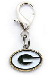 NFL Dog Charm - Green Bay Packers Roxy & Lulu, wooflink, susan lanci, dog clothes, small dog clothes, urban pup, pooch outfitters, dogo, hip doggie, doggie design, small dog dress, pet clotes, dog boutique. pet boutique, bloomingtails dog boutique, dog raincoat, dog rain coat, pet raincoat, dog shampoo, pet shampoo, dog bathrobe, pet bathrobe, dog carrier, small dog carrier, doggie couture, pet couture, dog football, dog toys, pet toys, dog clothes sale, pet clothes sale, shop local, pet store, dog store, dog chews, pet chews, worthy dog, dog bandana, pet bandana, dog halloween, pet halloween, dog holiday, pet holiday, dog teepee, custom dog clothes, pet pjs, dog pjs, pet pajamas, dog pajamas,dog sweater, pet sweater, dog hat, fabdog, fab dog, dog puffer coat, dog winter ja