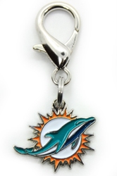 NFL Dog Charm - Miami Dolphins Roxy & Lulu, wooflink, susan lanci, dog clothes, small dog clothes, urban pup, pooch outfitters, dogo, hip doggie, doggie design, small dog dress, pet clotes, dog boutique. pet boutique, bloomingtails dog boutique, dog raincoat, dog rain coat, pet raincoat, dog shampoo, pet shampoo, dog bathrobe, pet bathrobe, dog carrier, small dog carrier, doggie couture, pet couture, dog football, dog toys, pet toys, dog clothes sale, pet clothes sale, shop local, pet store, dog store, dog chews, pet chews, worthy dog, dog bandana, pet bandana, dog halloween, pet halloween, dog holiday, pet holiday, dog teepee, custom dog clothes, pet pjs, dog pjs, pet pajamas, dog pajamas,dog sweater, pet sweater, dog hat, fabdog, fab dog, dog puffer coat, dog winter ja