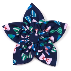 Navy Bow Ties Flower   Roxy & Lulu, wooflink, susan lanci, dog clothes, small dog clothes, urban pup, pooch outfitters, dogo, hip doggie, doggie design, small dog dress, pet clotes, dog boutique. pet boutique, bloomingtails dog boutique, dog raincoat, dog rain coat, pet raincoat, dog shampoo, pet shampoo, dog bathrobe, pet bathrobe, dog carrier, small dog carrier, doggie couture, pet couture, dog football, dog toys, pet toys, dog clothes sale, pet clothes sale, shop local, pet store, dog store, dog chews, pet chews, worthy dog, dog bandana, pet bandana, dog halloween, pet halloween, dog holiday, pet holiday, dog teepee, custom dog clothes, pet pjs, dog pjs, pet pajamas, dog pajamas,dog sweater, pet sweater, dog hat, fabdog, fab dog, dog puffer coat, dog winter ja