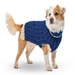 Navy Classic Cable Hand Knit Dog Sweater - up-navyclassic-sweater