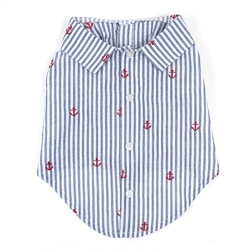 Navy Stripe Anchor Dog Shirt     pet clothes, dog clothes, puppy clothes, pet store, dog store, puppy boutique store, dog boutique, pet boutique, puppy boutique, Bloomingtails, dog, small dog clothes, large dog clothes, large dog costumes, small dog costumes, pet stuff, Halloween dog, puppy Halloween, pet Halloween, clothes, dog puppy Halloween, dog sale, pet sale, puppy sale, pet dog tank, pet tank, pet shirt, dog shirt, puppy shirt,puppy tank, I see spot, dog collars, dog leads, pet collar, pet lead,puppy collar, puppy lead, dog toys, pet toys, puppy toy, dog beds, pet beds, puppy bed,  beds,dog mat, pet mat, puppy mat, fab dog pet sweater, dog sweater, dog winter, pet winter,dog raincoat, pet raincoat, dog harness, puppy harness, pet harness, dog collar, dog lead, pet l