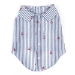 Navy Stripe Anchor Dog Shirt     - wd-navyanchor-shirt
