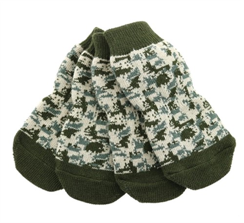 Non Skid Dog Socks - Camo wooflink, susan lanci, dog clothes, small dog clothes, urban pup, pooch outfitters, dogo, hip doggie, doggie design, small dog dress, pet clotes, dog boutique. pet boutique, bloomingtails dog boutique, dog raincoat, dog rain coat, pet raincoat, dog shampoo, pet shampoo, dog bathrobe, pet bathrobe, dog carrier, small dog carrier, doggie couture, pet couture, dog football, dog toys, pet toys, dog clothes sale, pet clothes sale, shop local, pet store, dog store, dog chews, pet chews, worthy dog, dog bandana, pet bandana, dog halloween, pet halloween, dog holiday, pet holiday, dog teepee, custom dog clothes, pet pjs, dog pjs, pet pajamas, dog pajamas,dog sweater, pet sweater, dog hat, fabdog, fab dog, dog puffer coat, dog winter jacket, dog col