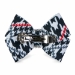 Nouveau Bow in Classic Glen Houndstooth by Susan Lanci - sl-nouvclassgeln