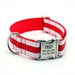 Personalized Collar & Lead Layered Stripe Red & White - fdc-redwhite