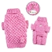Pink Bobble Stitch Hand Knit Sweater - kl-bobble