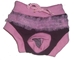 Pink & Brown Ruffle Dog Panties - MD-pink-pantiesX-Q4P