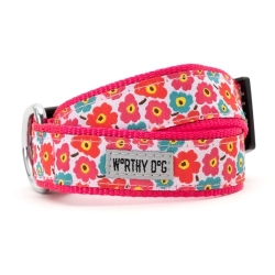 Pink Fleurs Collar & Lead Collection         wooflink, susan lanci, dog clothes, small dog clothes, urban pup, pooch outfitters, dogo, hip doggie, doggie design, small dog dress, pet clotes, dog boutique. pet boutique, bloomingtails dog boutique, dog raincoat, dog rain coat, pet raincoat, dog shampoo, pet shampoo, dog bathrobe, pet bathrobe, dog carrier, small dog carrier, doggie couture, pet couture, dog football, dog toys, pet toys, dog clothes sale, pet clothes sale, shop local, pet store, dog store, dog chews, pet chews, worthy dog, dog bandana, pet bandana, dog halloween, pet halloween, dog holiday, pet holiday, dog teepee, custom dog clothes, pet pjs, dog pjs, pet pajamas, dog pajamas,dog sweater, pet sweater, dog hat, fabdog, fab dog, dog puffer coat, dog winter jacket, dog col