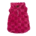 Pink Fur Check 1/4 Zip Pullover  - wd-zippulloverpink