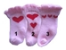 Pink Heart Dog Socks  - pampet-pkheart-socksS-BYH