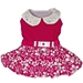 Pink Hibiscus Dog Dress with Matching Leash  - dd-hibiscus-dress