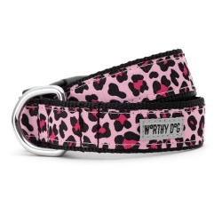Pink Leopard Collar & Lead Collection      wooflink, susan lanci, dog clothes, small dog clothes, urban pup, pooch outfitters, dogo, hip doggie, doggie design, small dog dress, pet clotes, dog boutique. pet boutique, bloomingtails dog boutique, dog raincoat, dog rain coat, pet raincoat, dog shampoo, pet shampoo, dog bathrobe, pet bathrobe, dog carrier, small dog carrier, doggie couture, pet couture, dog football, dog toys, pet toys, dog clothes sale, pet clothes sale, shop local, pet store, dog store, dog chews, pet chews, worthy dog, dog bandana, pet bandana, dog halloween, pet halloween, dog holiday, pet holiday, dog teepee, custom dog clothes, pet pjs, dog pjs, pet pajamas, dog pajamas,dog sweater, pet sweater, dog hat, fabdog, fab dog, dog puffer coat, dog winter jacket, dog col
