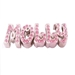 Pink SCRIPT  Rhinestone Collar Slide Letters  - mir-pinkscr