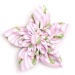 Pink Stripe Alligator Collar Flower   - wd-pinkstripe