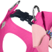 Pink Velvet Step In Harness - sl-pinkvelvetstepin