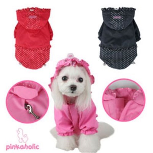 Pinkaholic Jumper Dog Raincoat wooflink, susan lanci, dog clothes, small dog clothes, urban pup, pooch outfitters, dogo, hip doggie, doggie design, small dog dress, pet clotes, dog boutique. pet boutique, bloomingtails dog boutique, dog raincoat, dog rain coat, pet raincoat, dog shampoo, pet shampoo, dog bathrobe, pet bathrobe, dog carrier, small dog carrier, doggie couture, pet couture, dog football, dog toys, pet toys, dog clothes sale, pet clothes sale, shop local, pet store, dog store, dog chews, pet chews, worthy dog, dog bandana, pet bandana, dog halloween, pet halloween, dog holiday, pet holiday, dog teepee, custom dog clothes, pet pjs, dog pjs, pet pajamas, dog pajamas,dog sweater, pet sweater, dog hat, fabdog, fab dog, dog puffer coat, dog winter jacket, dog col