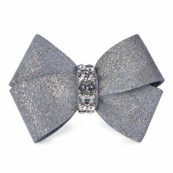 Platinum Glitzerati Nouveau Bow Hair Bow Roxy & Lulu, wooflink, susan lanci, dog clothes, small dog clothes, urban pup, pooch outfitters, dogo, hip doggie, doggie design, small dog dress, pet clotes, dog boutique. pet boutique, bloomingtails dog boutique, dog raincoat, dog rain coat, pet raincoat, dog shampoo, pet shampoo, dog bathrobe, pet bathrobe, dog carrier, small dog carrier, doggie couture, pet couture, dog football, dog toys, pet toys, dog clothes sale, pet clothes sale, shop local, pet store, dog store, dog chews, pet chews, worthy dog, dog bandana, pet bandana, dog halloween, pet halloween, dog holiday, pet holiday, dog teepee, custom dog clothes, pet pjs, dog pjs, pet pajamas, dog pajamas,dog sweater, pet sweater, dog hat, fabdog, fab dog, dog puffer coat, dog winter ja