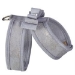 Platinum Really Big Bow Tinkie Harness with Platinum Trim - sl-glitztrim