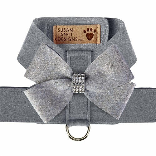 Platinum Tinkie Harness with Glitzerati Nouveau Bow Roxy & Lulu, wooflink, susan lanci, dog clothes, small dog clothes, urban pup, pooch outfitters, dogo, hip doggie, doggie design, small dog dress, pet clotes, dog boutique. pet boutique, bloomingtails dog boutique, dog raincoat, dog rain coat, pet raincoat, dog shampoo, pet shampoo, dog bathrobe, pet bathrobe, dog carrier, small dog carrier, doggie couture, pet couture, dog football, dog toys, pet toys, dog clothes sale, pet clothes sale, shop local, pet store, dog store, dog chews, pet chews, worthy dog, dog bandana, pet bandana, dog halloween, pet halloween, dog holiday, pet holiday, dog teepee, custom dog clothes, pet pjs, dog pjs, pet pajamas, dog pajamas,dog sweater, pet sweater, dog hat, fabdog, fab dog, dog puffer coat, dog winter ja