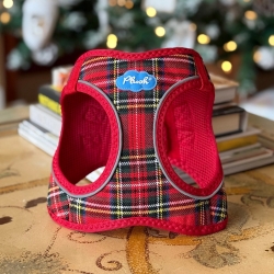 Plush Step In Dog Harness Vest in Plaid Red pet clothes, dog clothes, puppy clothes, pet store, dog store, puppy boutique store, dog boutique, pet boutique, puppy boutique, Bloomingtails, dog, small dog clothes, large dog clothes, large dog costumes, small dog costumes, pet stuff, Halloween dog, puppy Halloween, pet Halloween, clothes, dog puppy Halloween, dog sale, pet sale, puppy sale, pet dog tank, pet tank, pet shirt, dog shirt, puppy shirt,puppy tank, I see spot, dog collars, dog leads, pet collar, pet lead,puppy collar, puppy lead, dog toys, pet toys, puppy toy, west paw designs, dog beds, pet beds, puppy bed,  beds,dog mat, pet mat, puppy mat, fab dog pet sweater, dog sweater, dog winter, pet winter,dog raincoat, pet raincoat, dog harness, puppy harness, pet harness, dog colla