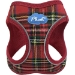 Plush Step In Dog Harness Vest in Plaid Red - pl-pinkcamo-vest-clone1X-LHD