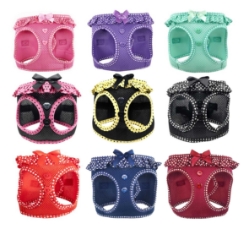 Polka Dot Ruffle American River Harness in Lots of Sweet Colors dog bowls,susan lanci, puppia,wooflink, luxury dog boutique,tonimari,pet clothes, dog clothes, puppy clothes, pet store, dog store, puppy boutique store, dog boutique, pet boutique, puppy boutique, Bloomingtails, dog, small dog clothes, large dog clothes, large dog costumes, small dog costumes, pet stuff, Halloween dog, puppy Halloween, pet Halloween, clothes, dog puppy Halloween, dog sale, pet sale, puppy sale, pet dog tank, pet tank, pet shirt, dog shirt, puppy shirt,puppy tank, I see spot, dog collars, dog leads, pet collar, pet lead,puppy collar, puppy lead, dog toys, pet toys, puppy toy, dog beds, pet beds, puppy bed,  beds,dog mat, pet mat, puppy mat, fab dog pet sweater, dog sweater, dog winter, pet winter,dog raincoat, pet raincoat,