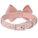 Puppy Pink Glitzerati Nouveau Bow 3 Row Giltmore Collar  - sl-ppnouveau