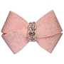 Puppy Pink Glitzerati Nouveau Bow Hair Bow by Susan Lanci Roxy & Lulu, wooflink, susan lanci, dog clothes, small dog clothes, urban pup, pooch outfitters, dogo, hip doggie, doggie design, small dog dress, pet clotes, dog boutique. pet boutique, bloomingtails dog boutique, dog raincoat, dog rain coat, pet raincoat, dog shampoo, pet shampoo, dog bathrobe, pet bathrobe, dog carrier, small dog carrier, doggie couture, pet couture, dog football, dog toys, pet toys, dog clothes sale, pet clothes sale, shop local, pet store, dog store, dog chews, pet chews, worthy dog, dog bandana, pet bandana, dog halloween, pet halloween, dog holiday, pet holiday, dog teepee, custom dog clothes, pet pjs, dog pjs, pet pajamas, dog pajamas,dog sweater, pet sweater, dog hat, fabdog, fab dog, dog puffer coat, dog winter ja