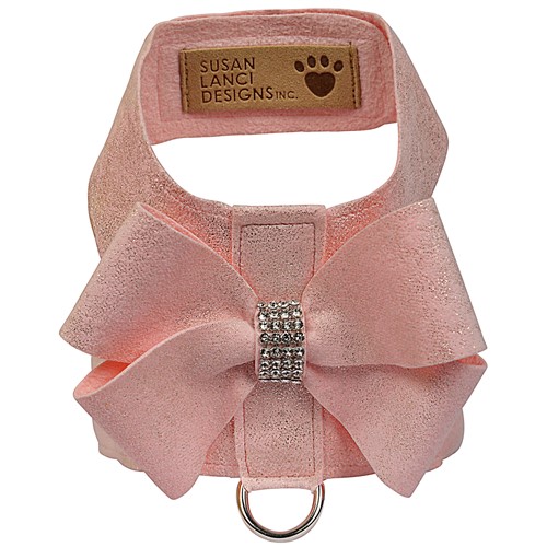 Puppy Pink Glitzerati Nouveau Bow Tinkie Harness  by Susan Lanci Roxy & Lulu, wooflink, susan lanci, dog clothes, small dog clothes, urban pup, pooch outfitters, dogo, hip doggie, doggie design, small dog dress, pet clotes, dog boutique. pet boutique, bloomingtails dog boutique, dog raincoat, dog rain coat, pet raincoat, dog shampoo, pet shampoo, dog bathrobe, pet bathrobe, dog carrier, small dog carrier, doggie couture, pet couture, dog football, dog toys, pet toys, dog clothes sale, pet clothes sale, shop local, pet store, dog store, dog chews, pet chews, worthy dog, dog bandana, pet bandana, dog halloween, pet halloween, dog holiday, pet holiday, dog teepee, custom dog clothes, pet pjs, dog pjs, pet pajamas, dog pajamas,dog sweater, pet sweater, dog hat, fabdog, fab dog, dog puffer coat, dog winter ja