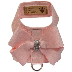 Puppy Pink Glitzerati Nouveau Bow Tinkie Harness  by Susan Lanci Roxy & Lulu, wooflink, susan lanci, dog clothes, small dog clothes, urban pup, pooch outfitters, dogo, hip doggie, doggie design, small dog dress, pet clotes, dog boutique. pet boutique, bloomingtails dog boutique, dog raincoat, dog rain coat, pet raincoat, dog shampoo, pet shampoo, dog bathrobe, pet bathrobe, dog carrier, small dog carrier, doggie couture, pet couture, dog football, dog toys, pet toys, dog clothes sale, pet clothes sale, shop local, pet store, dog store, dog chews, pet chews, worthy dog, dog bandana, pet bandana, dog halloween, pet halloween, dog holiday, pet holiday, dog teepee, custom dog clothes, pet pjs, dog pjs, pet pajamas, dog pajamas,dog sweater, pet sweater, dog hat, fabdog, fab dog, dog puffer coat, dog winter ja
